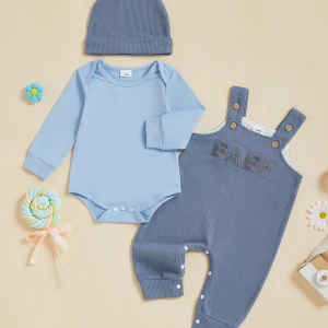 Adorable Baby Boy Autumn Ensemble Cozy Long Sleeve