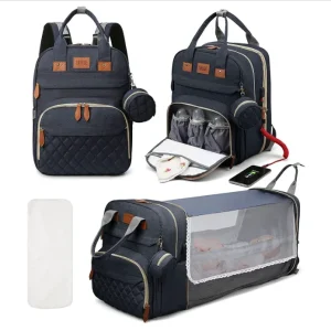 3 In 1 Diaper Bag Backpack Foldable